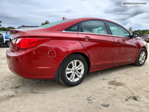 2013 Hyundai Sonata Gls VIN 5NPEB4AC6DH794592 фото 3