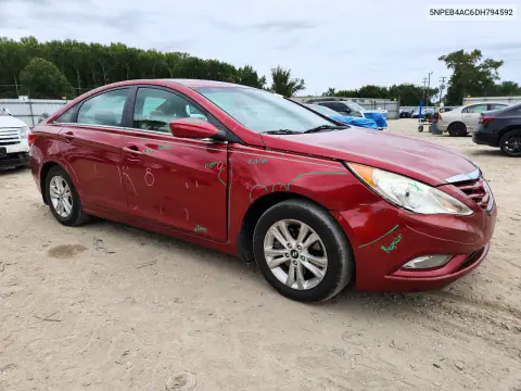 2013 Hyundai Sonata Gls VIN 5NPEB4AC6DH794592 фото 4