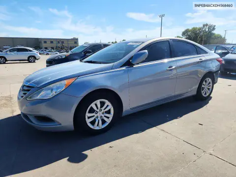 5NPEB4ACXDH568460 — 2013 Hyundai Sonata, Задняя часть, фото до ремонта
