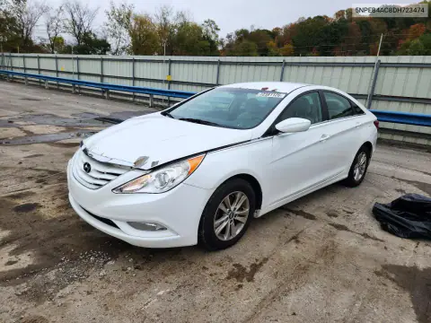 5NPEB4AC8DH723474 — 2013 Hyundai Sonata, Передняя часть, фото до ремонта