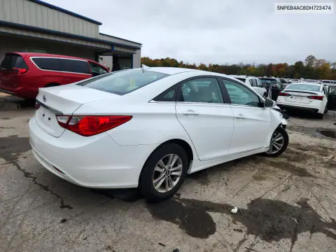 5NPEB4AC8DH723474 — 2013 Hyundai Sonata, фото 3 с аукциона Copart, Передняя часть