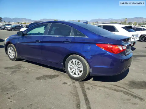 2013 Hyundai Sonata Gls VIN 5NPEB4ACXDH593584 фото 2