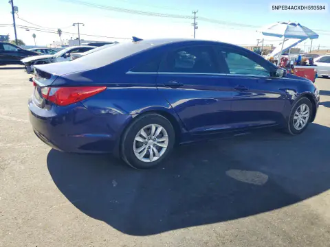2013 Hyundai Sonata Gls VIN 5NPEB4ACXDH593584 фото 3