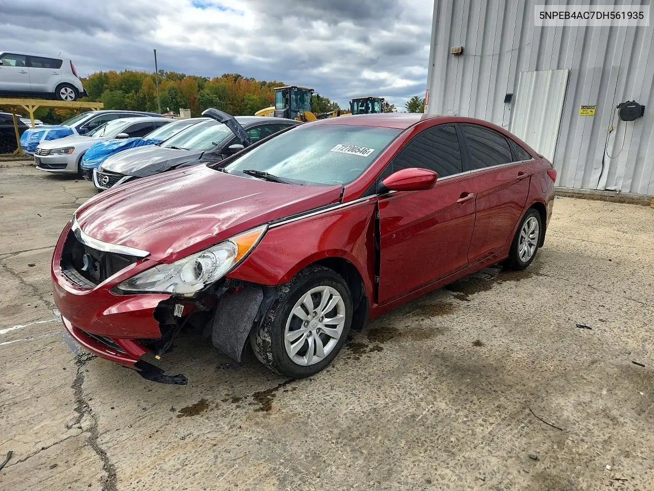 2013 Hyundai Sonata Gls VIN 5NPEB4AC7DH561935 фото 1
