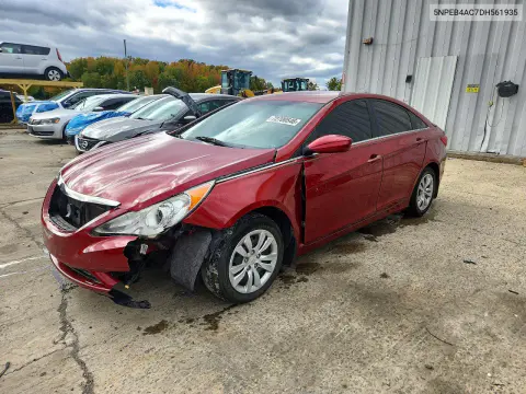 5NPEB4AC7DH561935 — 2013 Hyundai Sonata, Передняя часть, фото до ремонта