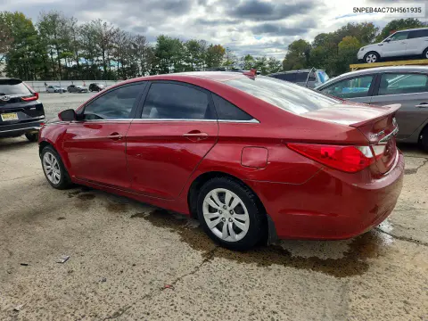 2013 Hyundai Sonata Gls VIN 5NPEB4AC7DH561935 фото 2