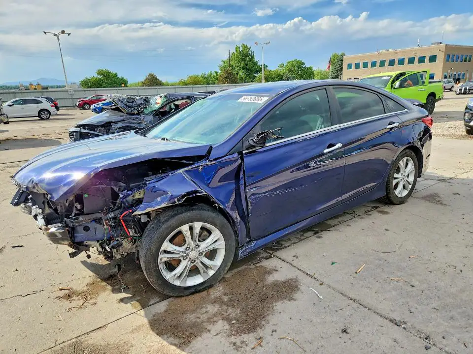 5NPEC4AB9EH874006 Hyundai Sonata 2014 — повреждение Передняя часть, фото до ремонта
