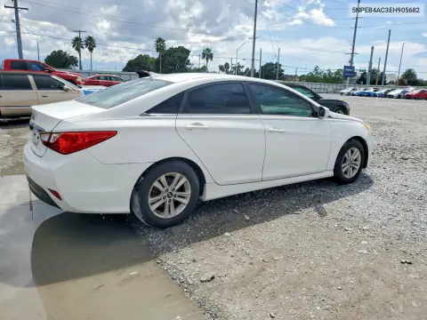 2014 Hyundai Sonata Gls VIN 5NPEB4AC3EH905682 фото 3