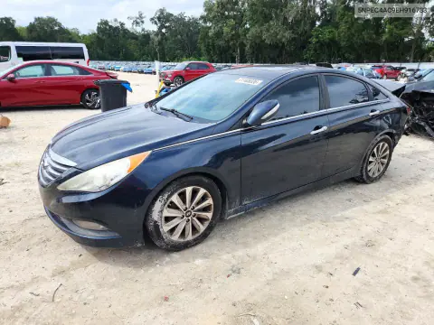 5NPEC4AC9EH916733 — 2014 Hyundai Sonata, Задняя часть, фото до ремонта