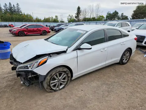 5NPE24AFXFH170436 — 2015 Hyundai Sonata, Передняя часть, фото до ремонта