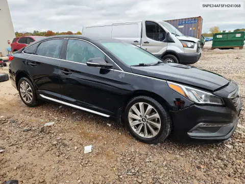5NPE34AF5FH241068 — 2015 Hyundai Sonata, фото 4 с аукциона Copart, Передняя часть