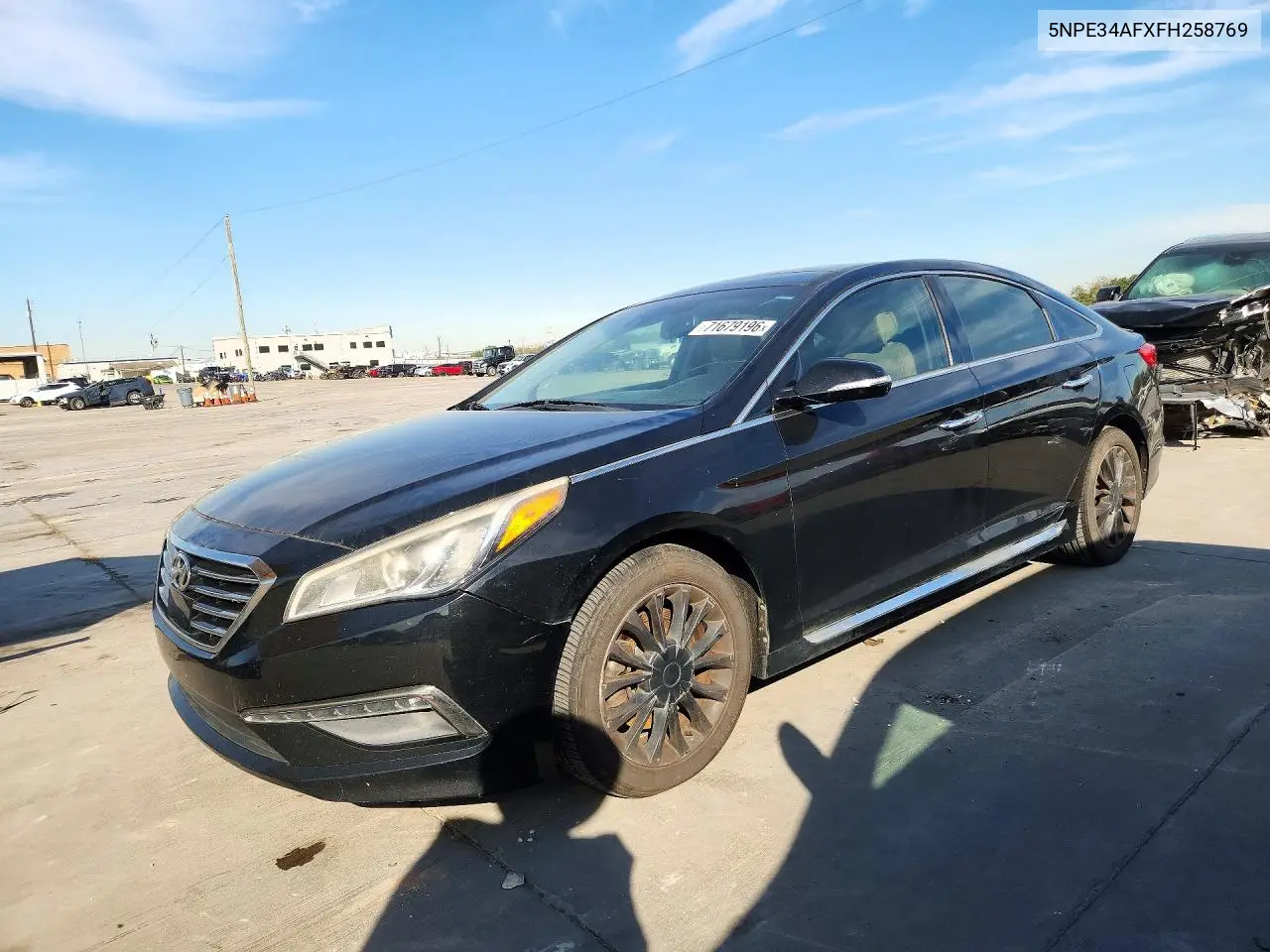 2015 Hyundai Sonata Limited VIN 5NPE34AFXFH258769 фото 1
