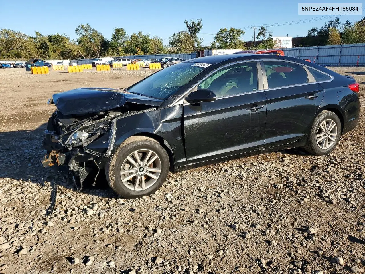 2015 Hyundai Sonata Se VIN 5NPE24AF4FH186034 фото 1