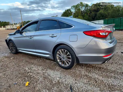 2015 Hyundai Sonata Limited VIN 5NPE34AF0FH200671 фото 2