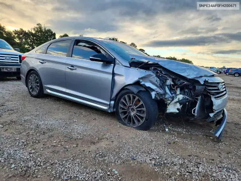 2015 Hyundai Sonata Limited VIN 5NPE34AF0FH200671 фото 4