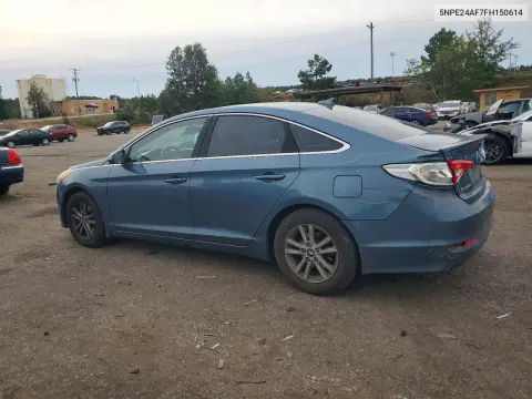 2015 Hyundai Sonata Se VIN 5NPE24AF7FH150614 фото 2