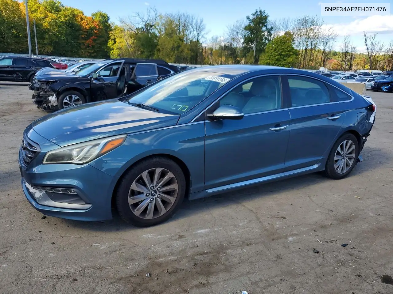 2015 Hyundai Sonata Sport VIN 5NPE34AF2FH071476 фото 1