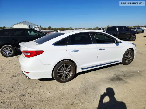 2015 Hyundai Sonata Sport 2.0T VIN 5NPE34AB2FH093703 фото 3