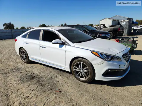 2015 Hyundai Sonata Sport 2.0T VIN 5NPE34AB2FH093703 фото 4