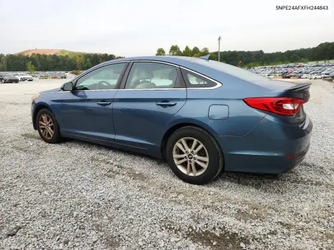 2015 Hyundai Sonata Se VIN 5NPE24AFXFH244843 фото 2