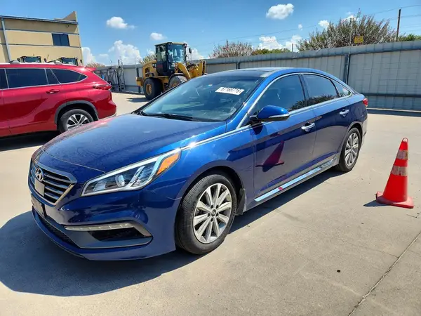 5NPE34AF2GH389406 — 2016 Hyundai Sonata, Задняя часть (Rear End), фото до ремонта