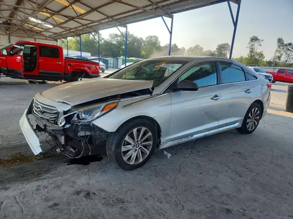 5NPE34AF2GH352906 — 2016 Hyundai Sonata, Передняя часть (Front End), фото до ремонта