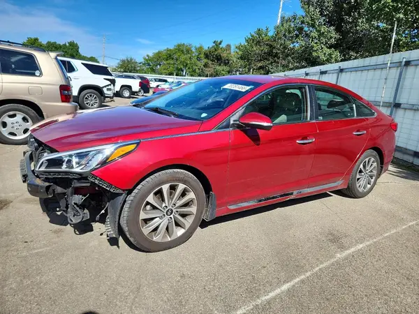 5NPE34AF5GH305241 — 2016 Hyundai Sonata, Передняя часть (Front End), фото до ремонта