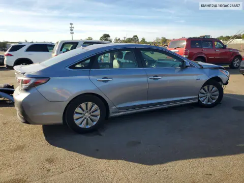 2016 Hyundai Sonata Hybrid Se VIN KMHE24L10GA026657 фото 3