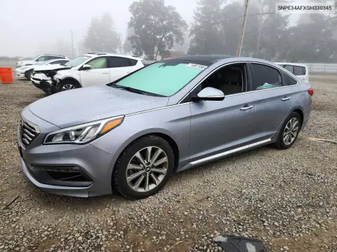 2016 Hyundai Sonata Limited VIN 5NPE34AFXGH330345 фото 1
