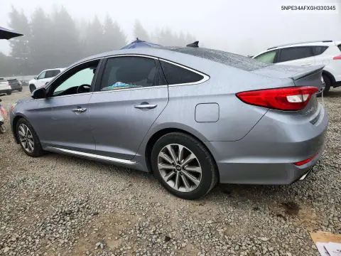 2016 Hyundai Sonata Limited VIN 5NPE34AFXGH330345 фото 2