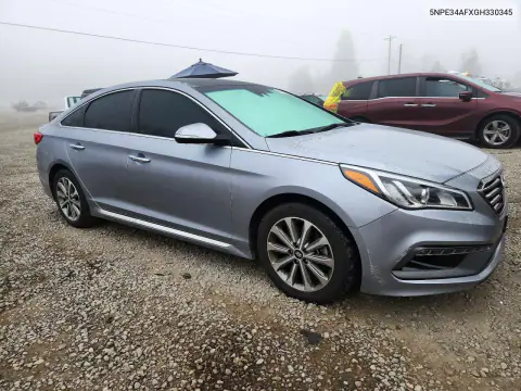 2016 Hyundai Sonata Limited VIN 5NPE34AFXGH330345 фото 4