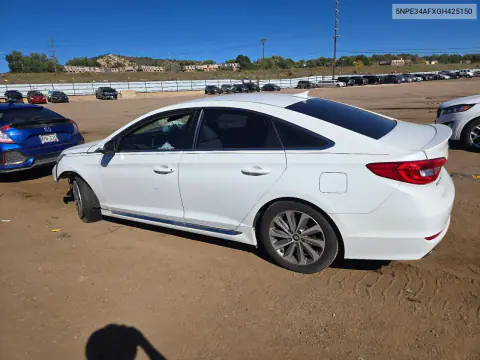 2016 Hyundai Sonata Sport VIN 5NPE34AFXGH425150 фото 2