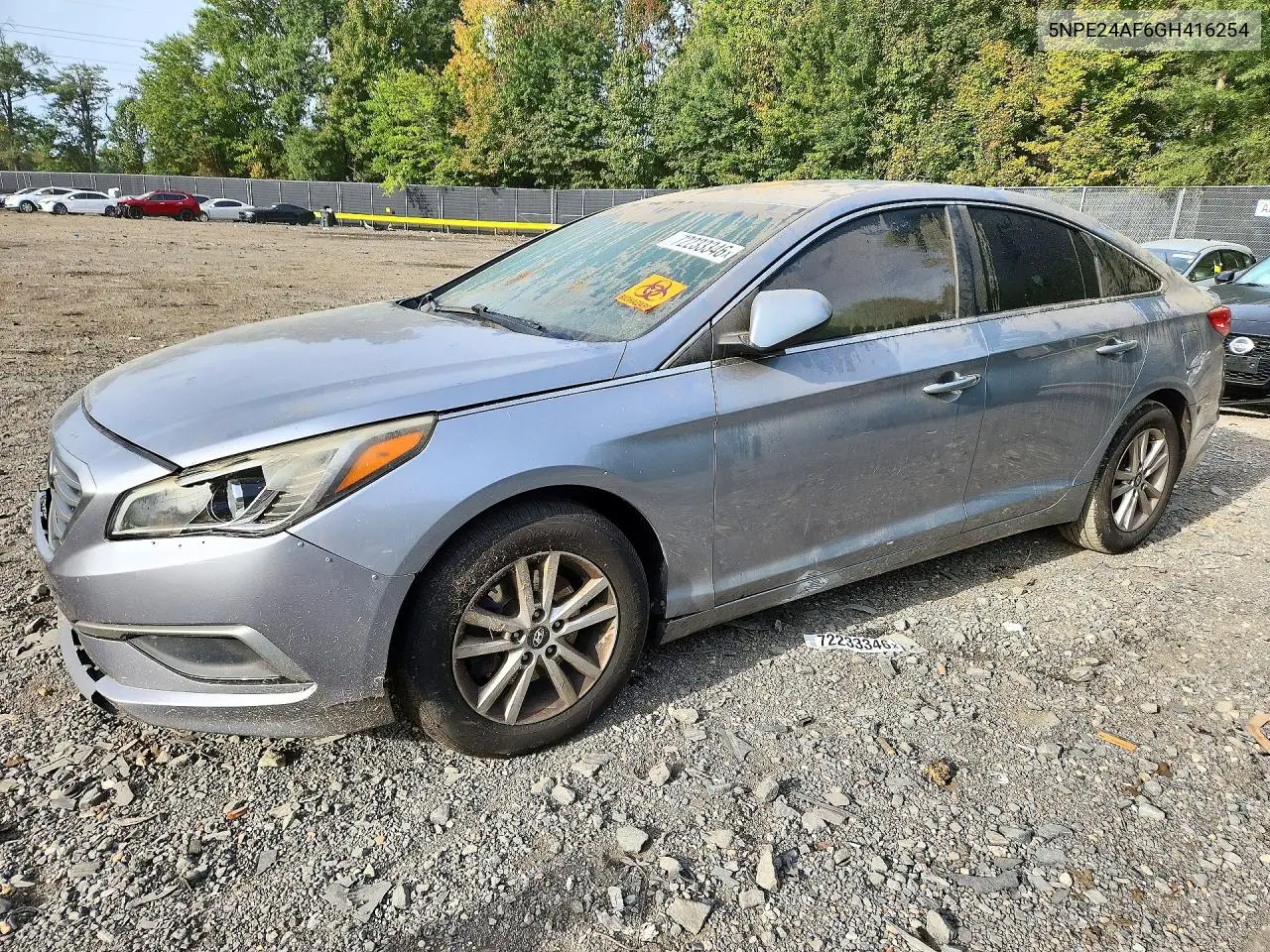 2016 Hyundai Sonata Se VIN 5NPE24AF6GH416254 фото 1