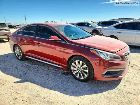 2016 Hyundai Sonata Sport VIN 5NPE34AF9GH318378 фото 4