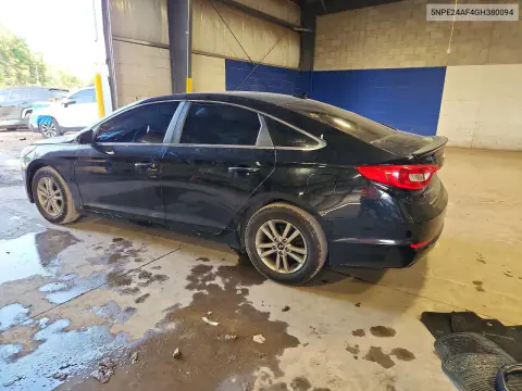 2016 Hyundai Sonata Se VIN 5NPE24AF4GH380094 фото 2