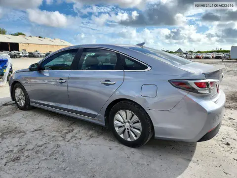 2016 Hyundai Sonata Hybrid Se VIN KMHE24L1XGA022616 фото 2