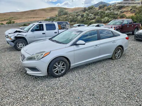 5NPE24AF0HH486558 — 2017 Hyundai Sonata, Передняя часть, фото до ремонта