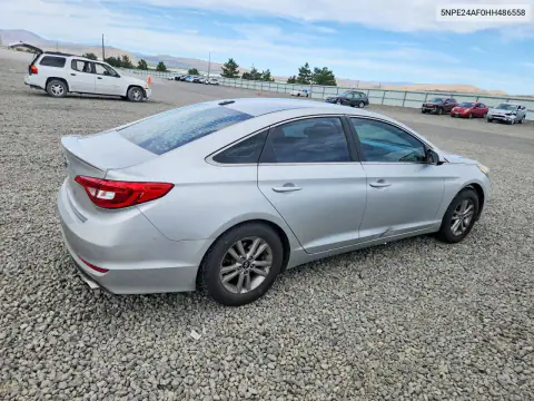 5NPE24AF0HH486558 — 2017 Hyundai Sonata, фото 3 с аукциона Copart, Передняя часть