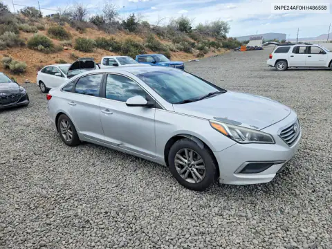 5NPE24AF0HH486558 — 2017 Hyundai Sonata, фото 4 с аукциона Copart, Передняя часть