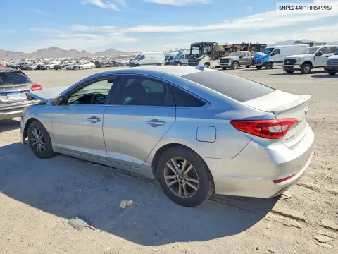 2017 Hyundai Sonata Se VIN 5NPE24AF1HH549957 фото 2