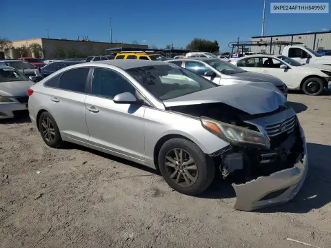 2017 Hyundai Sonata Se VIN 5NPE24AF1HH549957 фото 4