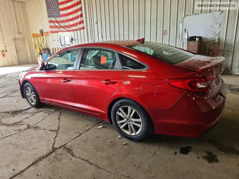 5NPE24AF2HH520113 — 2017 Hyundai Sonata, фото 2 с аукциона Copart, Задняя часть