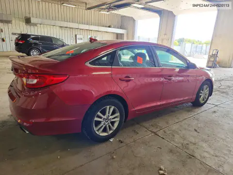 5NPE24AF2HH520113 — 2017 Hyundai Sonata, фото 3 с аукциона Copart, Задняя часть