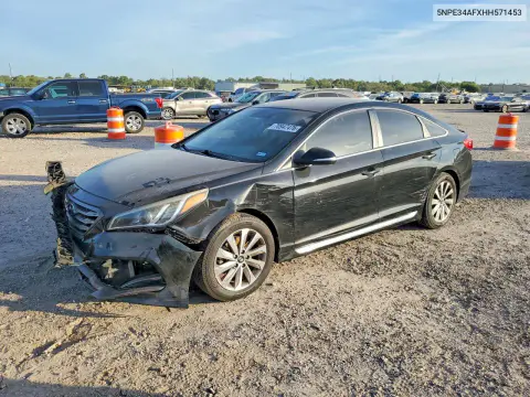 2017 Hyundai Sonata Sport VIN 5NPE34AFXHH571453 фото 1