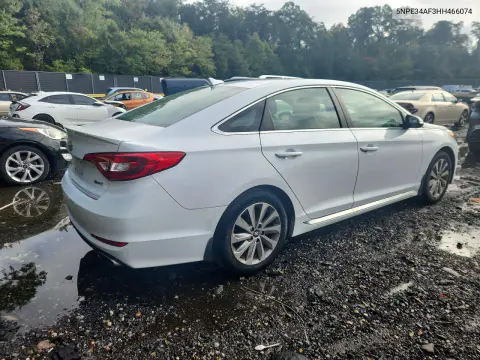 2017 Hyundai Sonata Sport VIN 5NPE34AF3HH466074 фото 3