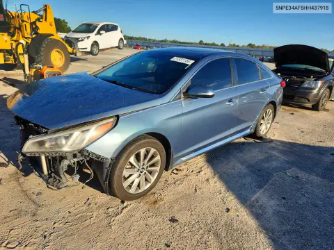 5NPE34AF5HH437918 — 2017 Hyundai Sonata, Мелкие вмятины и царапины, фото до ремонта