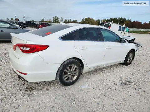 2017 Hyundai Sonata Se VIN 5NPE24AF6HH437381 фото 3