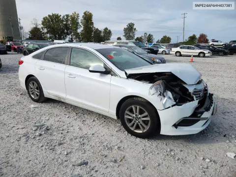 2017 Hyundai Sonata Se VIN 5NPE24AF6HH437381 фото 4