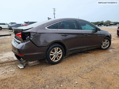 2017 Hyundai Sonata Se VIN 5NPE24AF7HH585913 фото 3