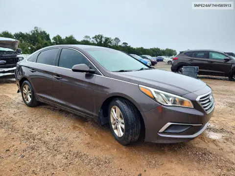 2017 Hyundai Sonata Se VIN 5NPE24AF7HH585913 фото 4